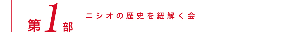 第1部　ニシオの歴史を紐解く会